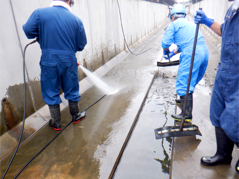 下水道管渠の清掃・高圧洗浄清掃