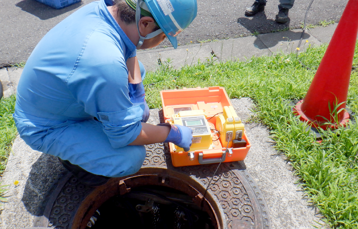 下水道管路調査及び止水工事